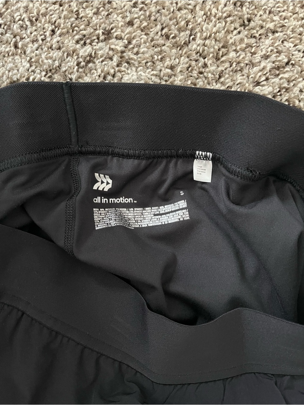all in motion Black Athletic Skort with Built-In Shorts - Picture 3 of 4